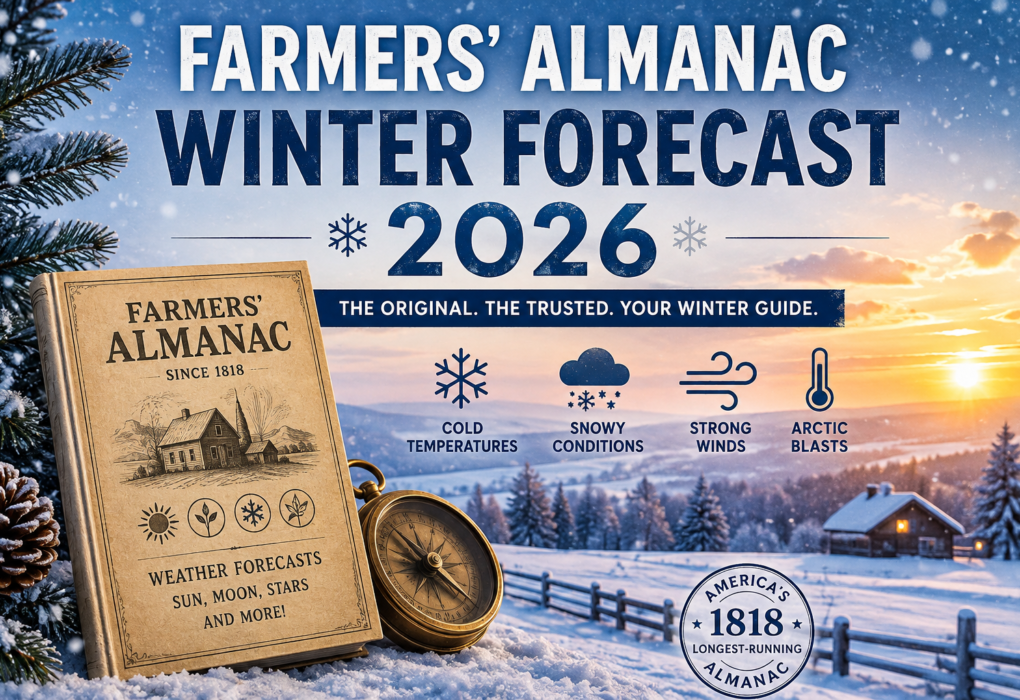 Farmers Almanac winter forecast 2026