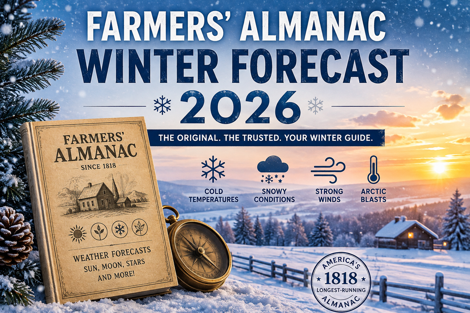 Farmers Almanac winter forecast 2026